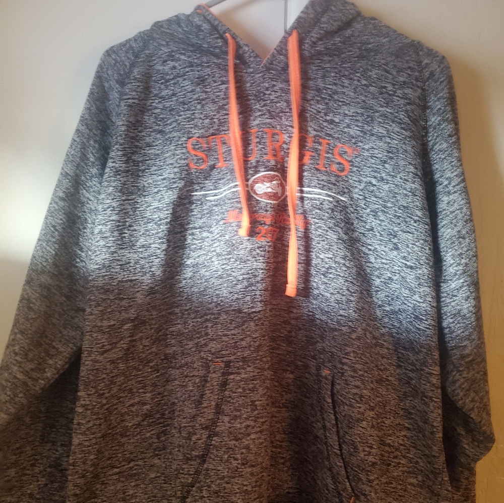 Sturgis Men's Heathered Grey  hoodie 2017